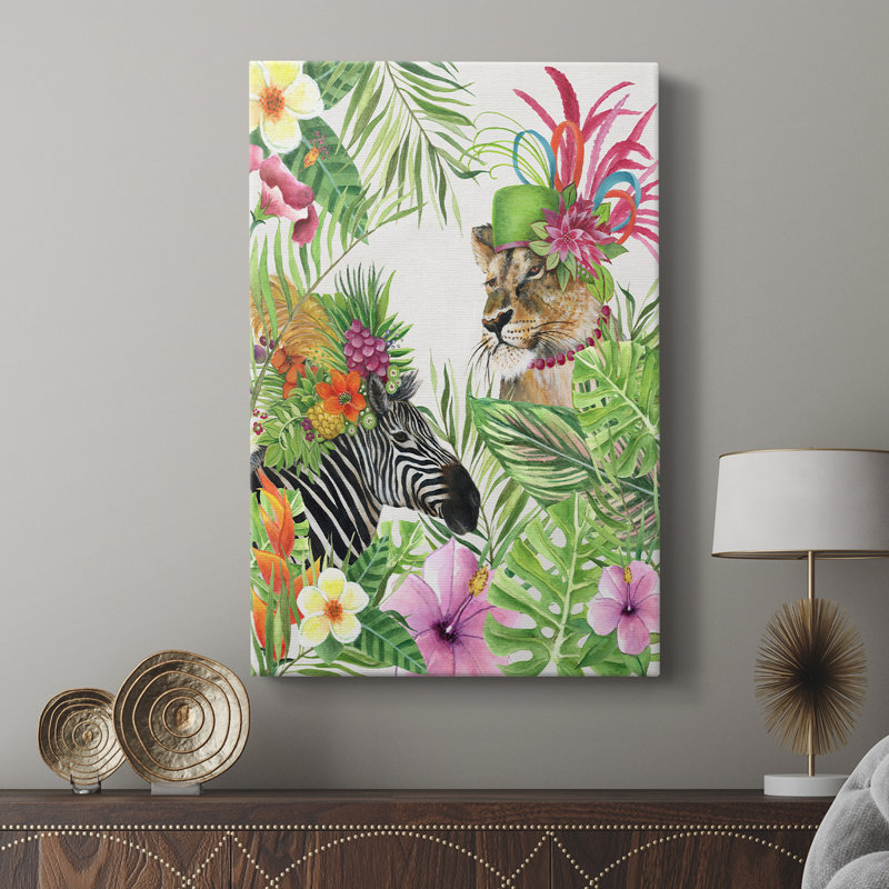 Jungle Royale II - galerie sur mesure, H 18 po x l 12 po