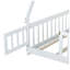 Structure de lit double pleine grandeur avec porte et garde-corps, lit pour enfants Montessori Teepee