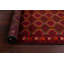 Tapis de couloir rouge en laine noué à la main de conception unique 2 pi 11 po x 5 pi 6 po One Age