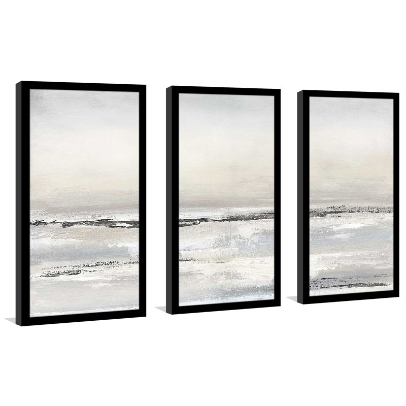 «Distant Fog», reproduction sur acrylique 3 pièces, H 25,5 po x l 40,5 po x P 1 po