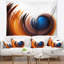 Tapisserie abstraite élégante de conception en spirale-28484299