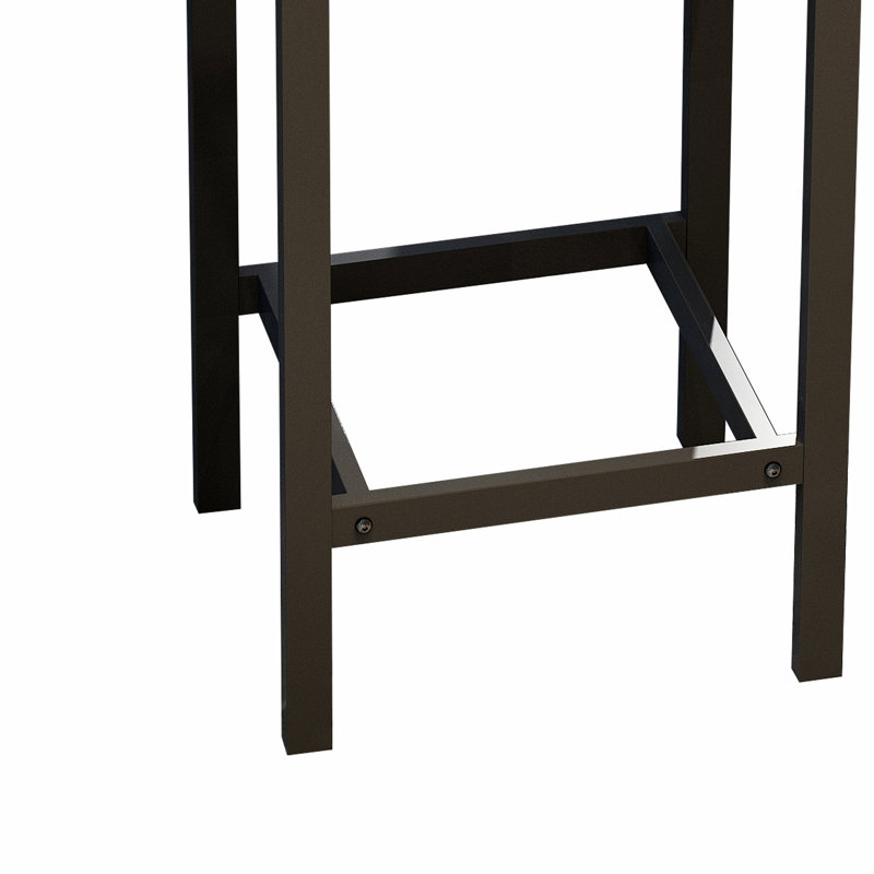 Table de salle à manger de cuisine moderne, table de pub, ensemble de table de salle à manger longue avec 3 tabourets, assemblage facile