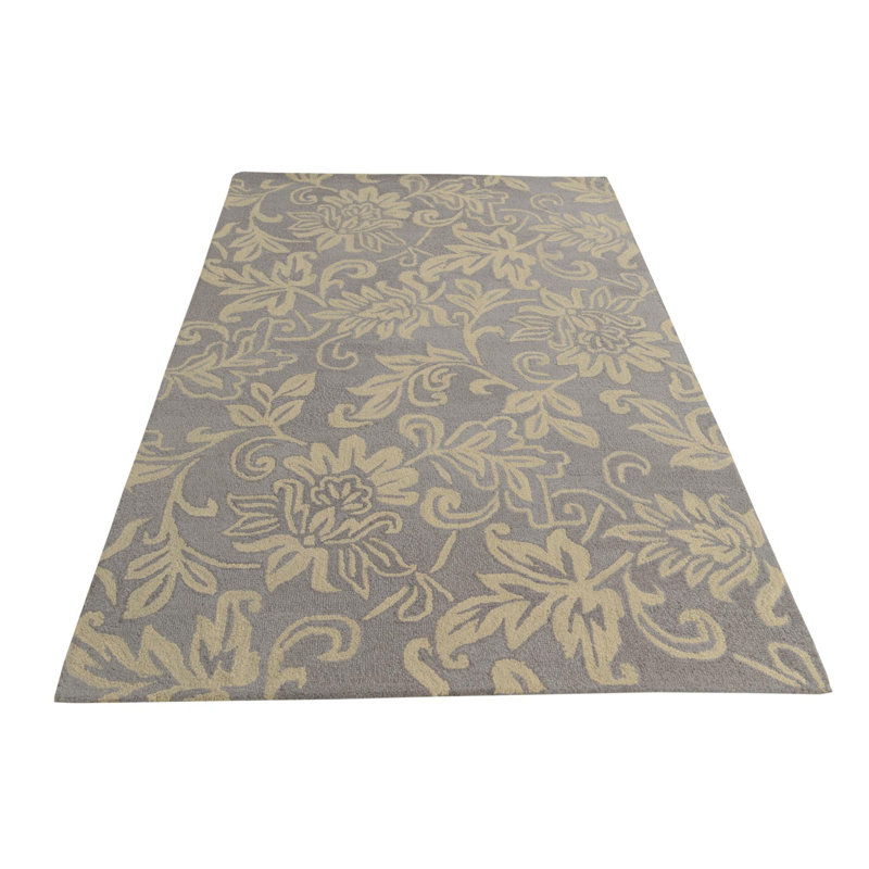 Tapis gris clair 5 x 8 Pratt