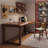 Light chestnut color Rectangular Solid Wood writing desk-118342512