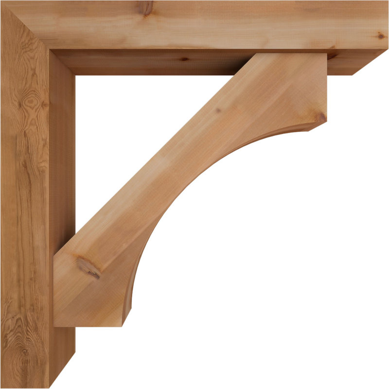 Support Westlake Block avec support décalé, 44 x 44, Cèdre rouge occidental de l 7 1/2 po (lisse)