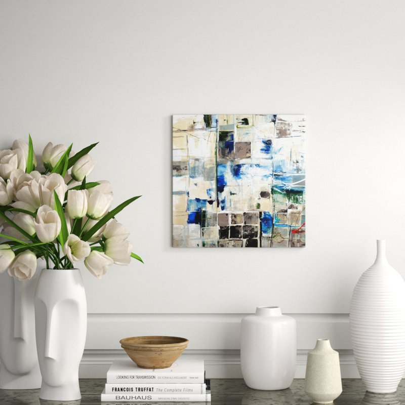 Window Message Print by Chelsea Art Studio, Brush Gel, 47" H x 47" W x 1.5" D