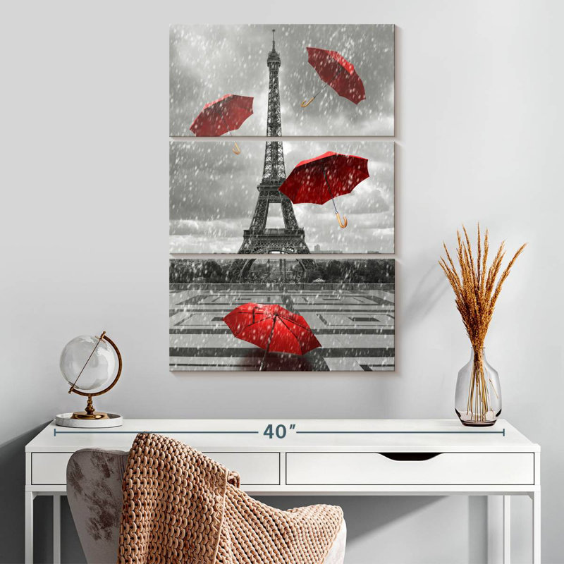 Parasols Masam Pop Red Paris, H 32 po x l 20 po