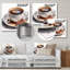 «Brown Coffee Cup Temptation II», art mural en métal café-29224252