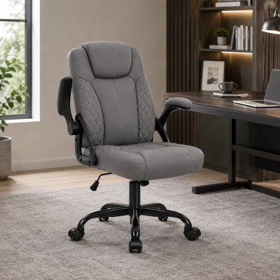 Chaise de bureau ergonomique en similicuir Kappello