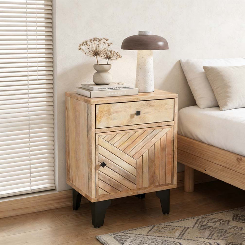 Table de chevet en bois massif