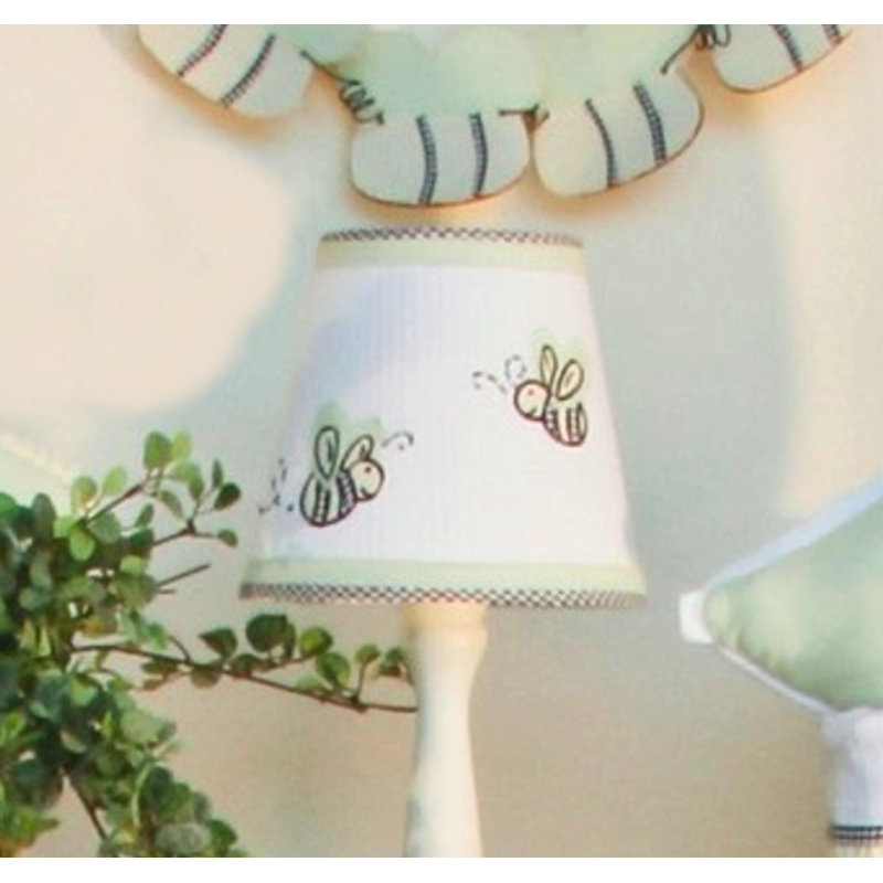 Flutter Bees 7'' H x 6'' W Cotton Empire Lamp Shade