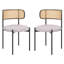 Chaise d'appoint en tissu Amett-1517590226