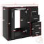 Ensemble de meuble-lavabo 36 po avec lavabo en céramique 36 po, meuble-lavabo indépendant équipé de 3 tiroirs-599315247-599315244