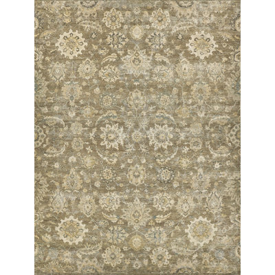 Heirloom Hand Knotted Wool Floral Area Rug