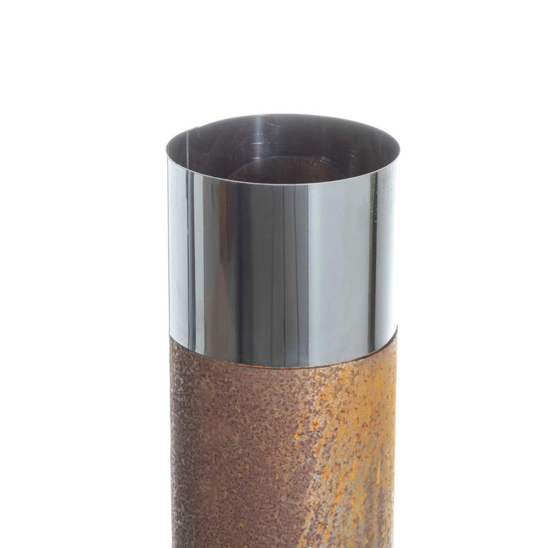 Siedentopf Column Steel Wood Burning Smokeless Chimnea, Brass