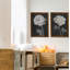«Black and White Flowers I», ensemble de 2 reproductions d'art encadrées-1047400655-1047400648-1047400663