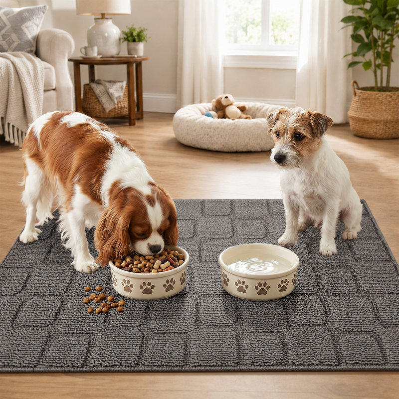Tapis antidérapant antidérapant et résistant, Gris, 32 po x 48 po