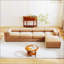 Élégant canapé 2 places en chenille avec rangement pour repose-pieds, dossier cylindrique et accoudoirs, causeuse moderne en tissu avec espace de rangement caché