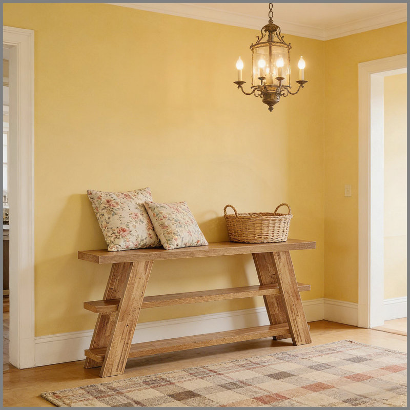 Table d'appoint mince avec rangement, console à 3 niveaux, canapé