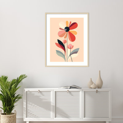 Comfort Flowers I by Walker Noble Wood Framed Wall Art Print