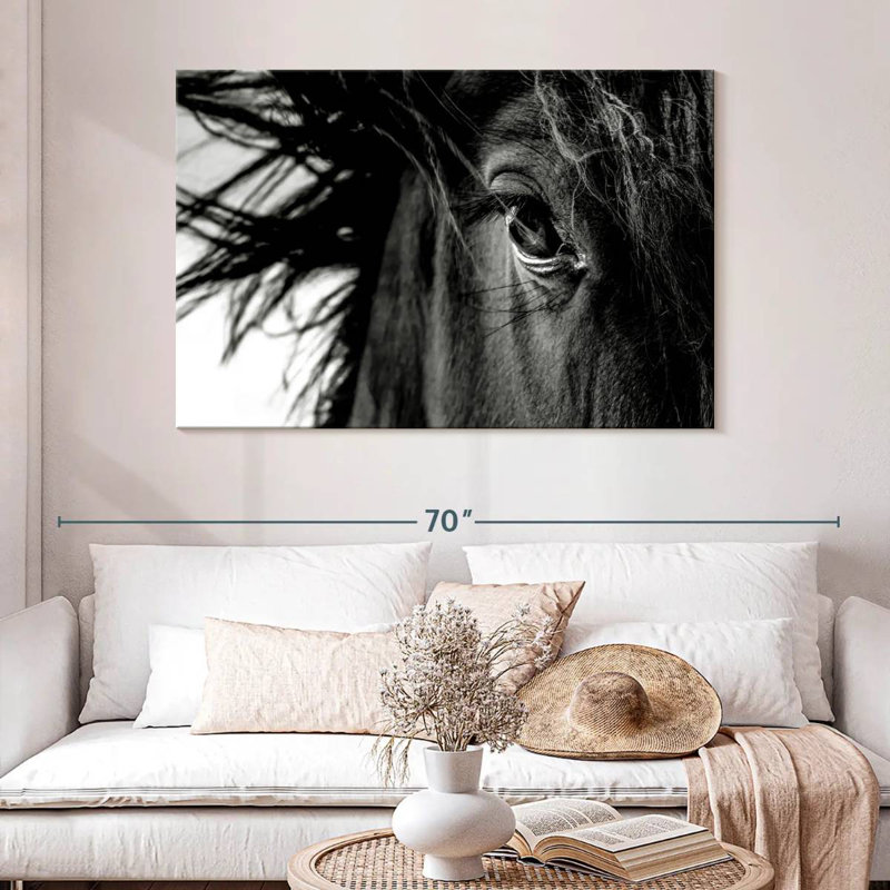 Brampt Horse Up Close, 24" H x 36" W