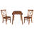 Kaylam Drop Leaf Rubber Solid Wood Dining Set-481513568-481513583