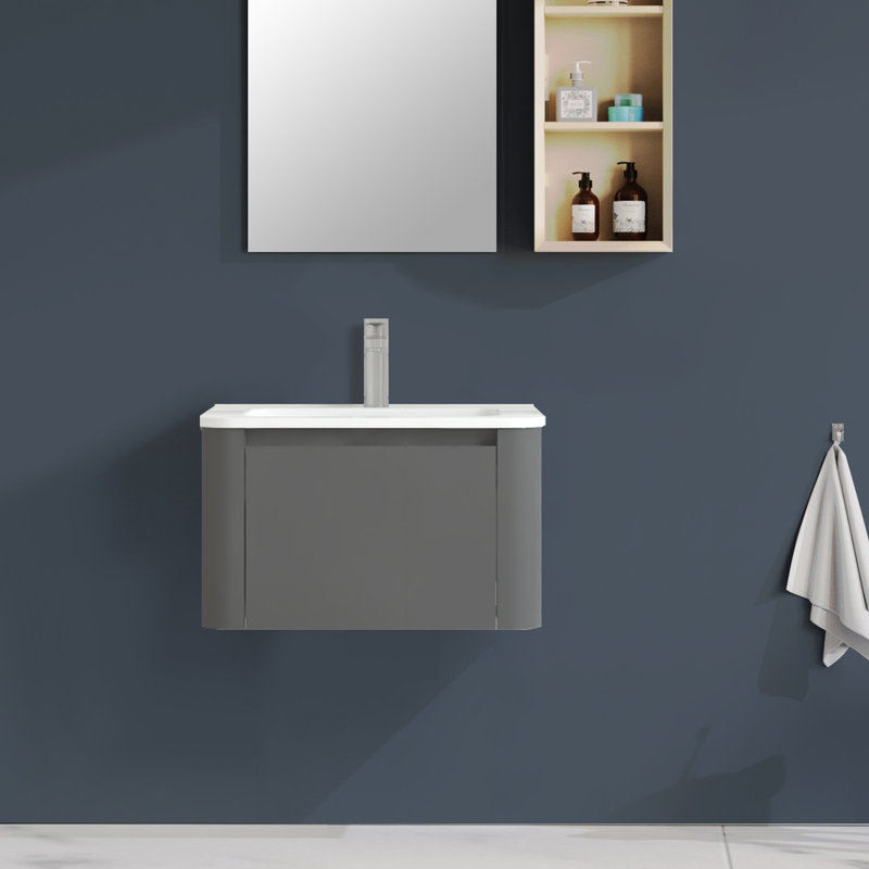 Meuble-lavabo mural avec lavabo , 24"