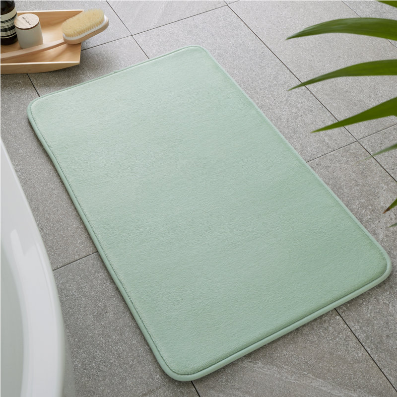 Anti-Bacterial Memory Foam Bath Mat, Sage