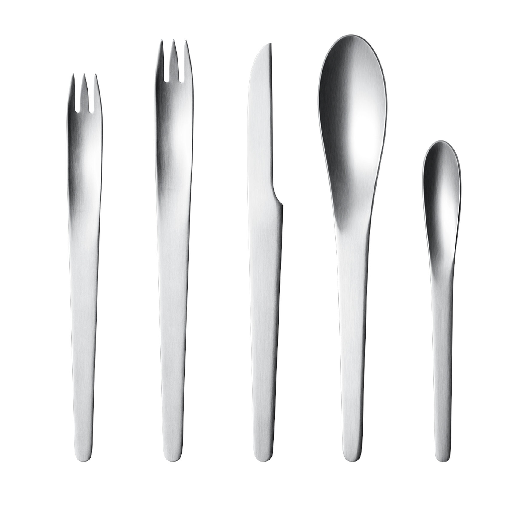 Georg Jensen Arne Jacobson 5 Piece Flatware Set Service for 1