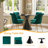 Magallanes 4-Person Round Table Velvet Chairs Dining Set-1052150507-1052150493-1052150488