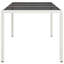 Garden Table Brown Tempered Glass&Poly Rattan Patio Table Multi Colours-1605534325-1605534282