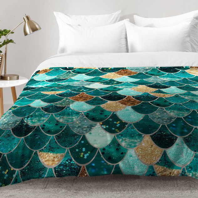 Monika Strigel Coastal Polyester Comforter, Twin XL Comforter + 1 Standard Sham