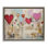 Art mural moderne sur toile flottante, "Modern Floating Hearts" par LSR Design Studio