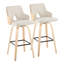Tabouret de bar et de comptoir Saltram avec repose-pieds carré (ensemble de 2)-88309808-88309809-90140855