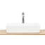 Meuble-lavabo 32 po avec lavabo, meuble-lavabo simple avec portes et tablette ouverte, petit meuble-lavabo en bois massif avec ensemble lavabo et miroir