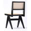 Chaise d'appoint en osier noir Pierre J.
