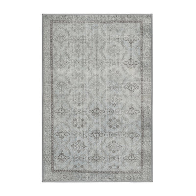 Tapis oriental gris / noir