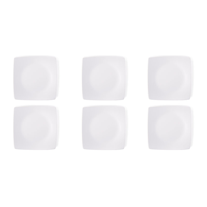 Excelsa Eclipse Set Of 6 Dinner Plates, Black