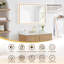 Siena 48" Single Bathroom Vanity with Grain White Engineered Stone Countertop with Mirror