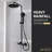 Heavy Rainfall Stainless Steel Shower Bar with Hand Sprayer-77315801
