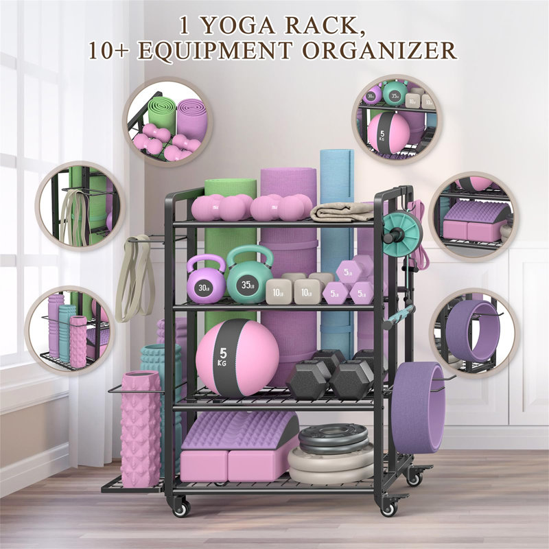 Metal Freestanding Multi-Use Sports Rack