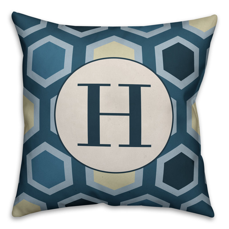 Geometric Reversible Throw Pillow, H