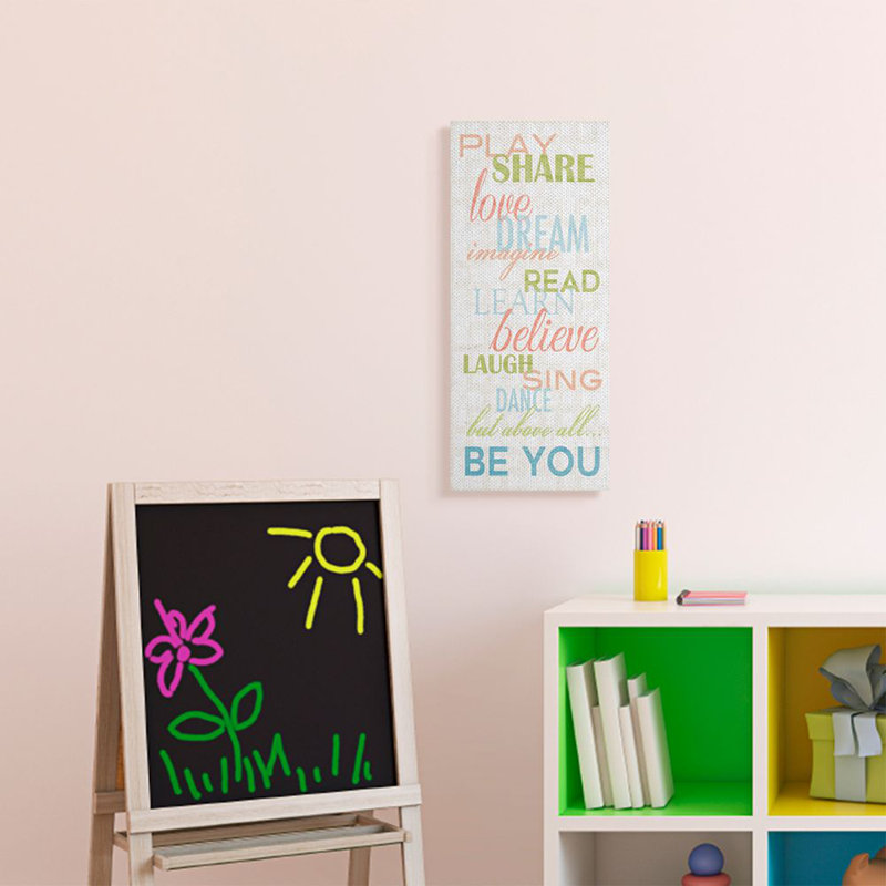 Décoration murale pour enfants Lansdown, Toile tendue, H 24 po x l 10 po x P 1,5 po