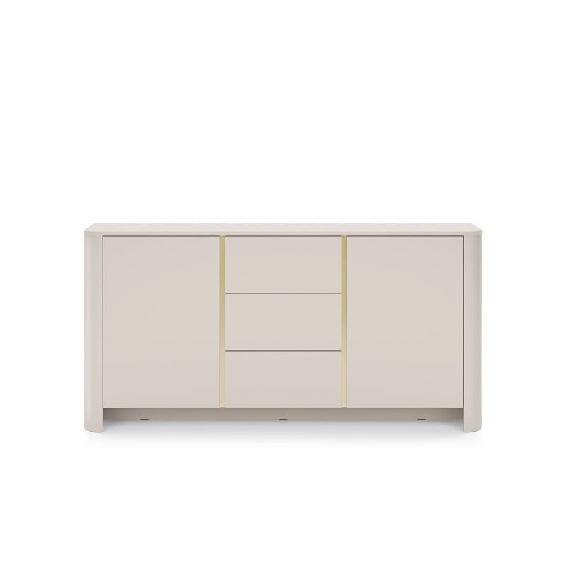 Syvia Display Cabinet, Beige