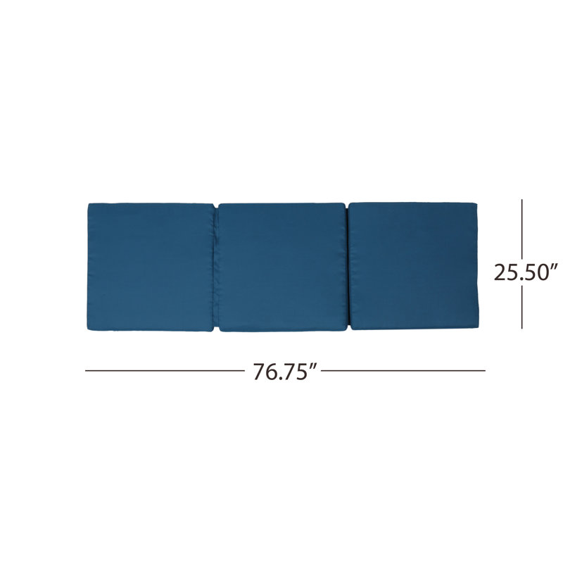 Coussin de chaise longue d'extérieur, bleu