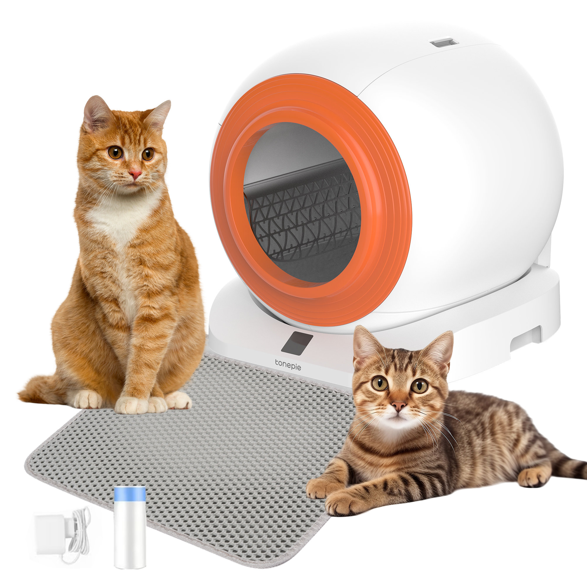 Self-cleaning Cat Litter Box Automatic Self-Cleaning Litter Box With ...