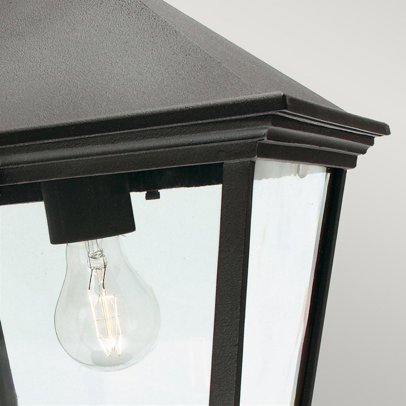 Beijing 1 -Bulb Outdoor Hanging Lantern, Grande, Black