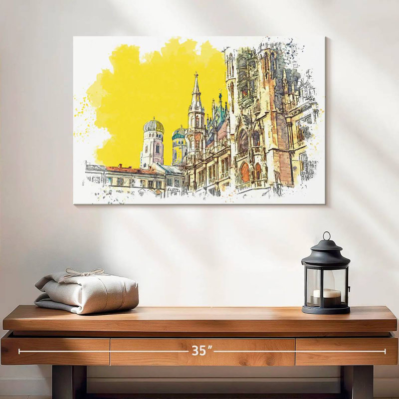 Munich Lilie, 16" H x 24" W
