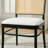 Modern Upholstered Faux Leather Side Dining Chair with Cane Rattan Back-753274499-753274511