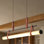 Luminaire suspendu pour îlot de cuisine 1 lumière en cuir et blanc laiteux à 1 lumière DEL moderne